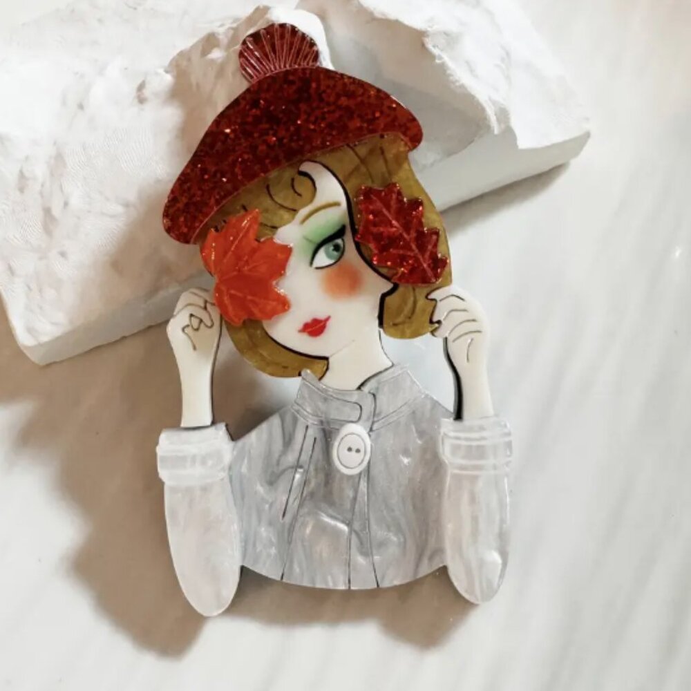 🍏50% OFF/3+...Lovely Girl Brooch